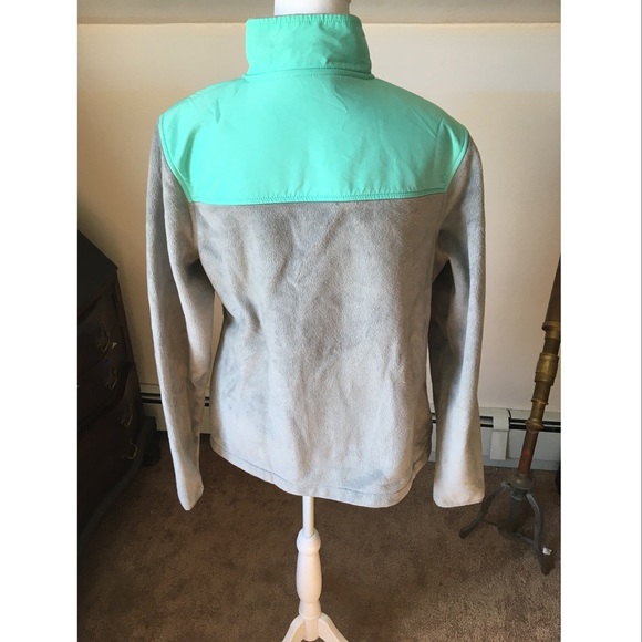 FILA Sport Women’s Color block Teal & Gray Full Zip Fleece Jacket size Small - Picture 2 of 4